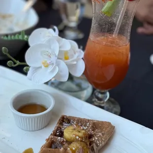 Baxters French toast and a Bloody Maria!