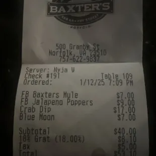 That is actually 20% gratuity ??? What's going on here Baxtars?