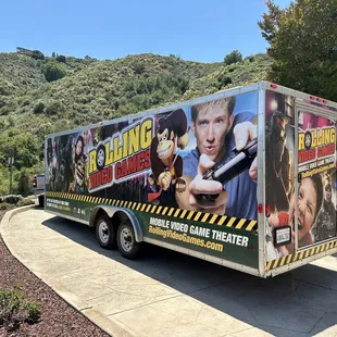 Rlling video games truck