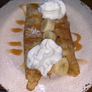 bronx caramel and banana crepe
