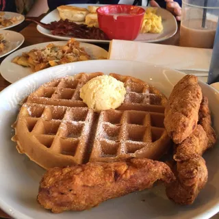 chicken and waffles
