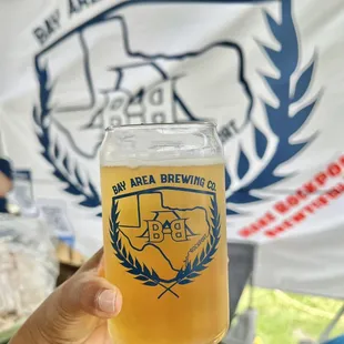 Enjoying their Copano Cruiser at the Rockport Fulton Wine festival - refreshing!