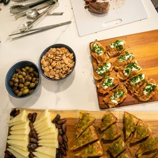 Preparing appetizers