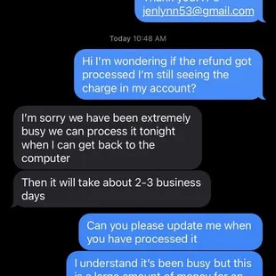 Second day waiting for refund