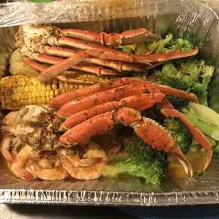 Snow crab combo!