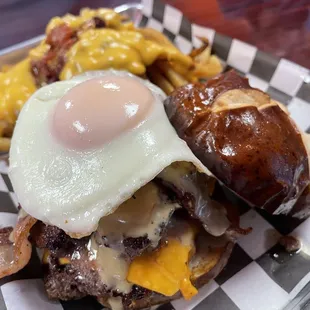 Double Rise and Grind with chili cheese fries
