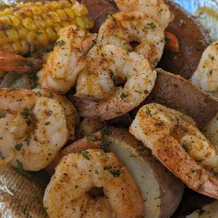 small shrimp and sausage