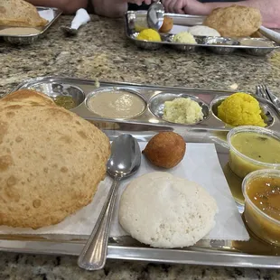 Just missing the fresh dosa, which is also included in the weekend breakfast spread.