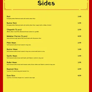 the side menu