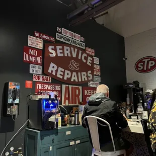 a man sitting at a bar