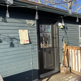 Deck entrance upstairs.