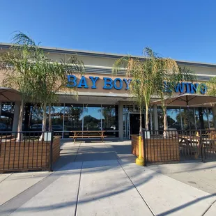 Entrance and outside seating