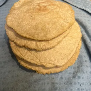 Homemade corn tortillas