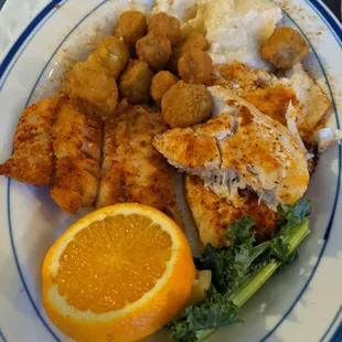 Broiled Snapper and Whitefish