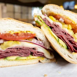 Hot Pastrami Sandwich