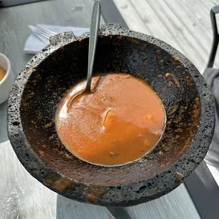 Seafood soup is a must have!