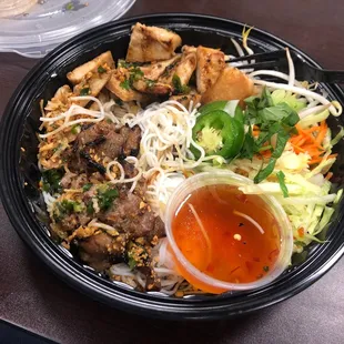 I ordered A A55. Grilled Chicken &amp; 1 Egg Roll Noodle Salad. It&apos;s amazing. Highly recommend and will go again!