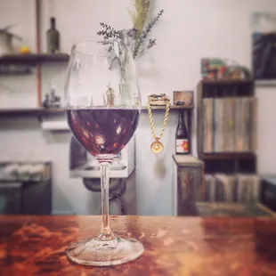 Pinot Noir and a dookie chain.