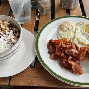 breakfast on a table