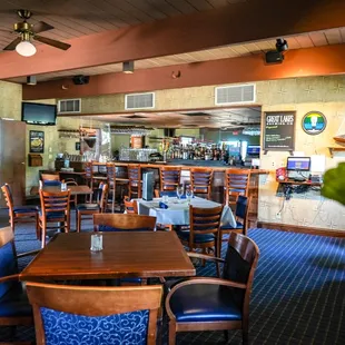 the dining area of a restaurant