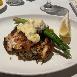 Blackened Grouper Oscar