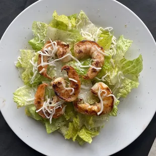 shrimp Caesar salad