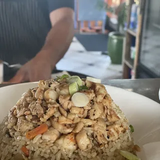 Chicken and shrimp fried rice