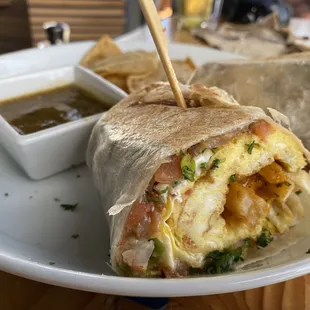 Breakfast burrito.