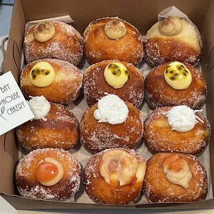 HI flavors: Kona Coffee, Lilikoi, Haupia and Guava Cream malasadas