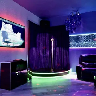 a tv in the corner of a room