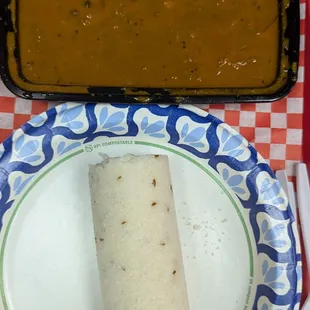 Puttu and kadala curry. Puttu(steamed rice cakes) is made to order.. plan on calling ahead to order it.