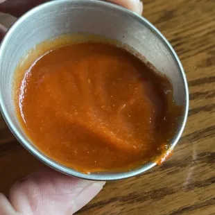 Spice?? More like ketchup with a little hot oil or something. It was not good at all.