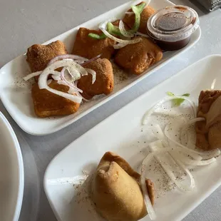 Paneer Pakora (4) &amp; Samosa (2 Pcs)
