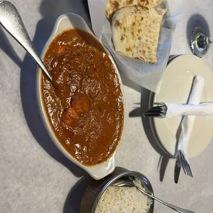 Cl55. Paneer Makhani, CL32. Naan
