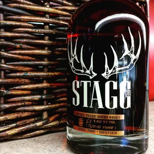 a bottle of stagg