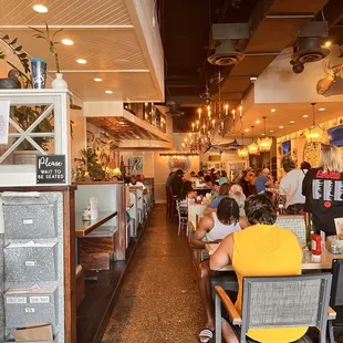 people sitting at tables