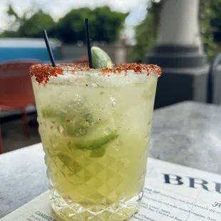Jalapeño cucumber margarita