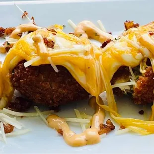 Banging Balls (crab cakes with lots of cheese)