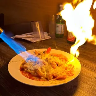 Rice cake with cheese