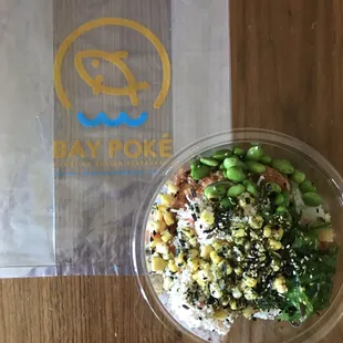 Small Poke Bowl with Salmon &amp; Spicy Tuna