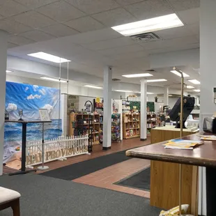 the inside of a store
