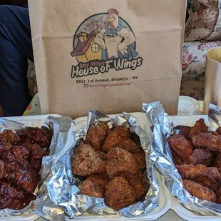 Boneless chicken lemon pepper, cajun, and Korean BBQ