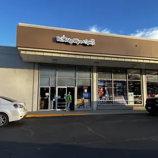 the front of the store