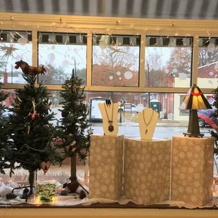 A winter wonderland in our window.