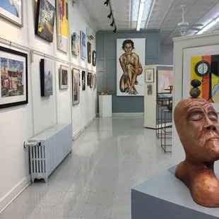 A view of the Art Speaks on the Bay Juried Exhibition