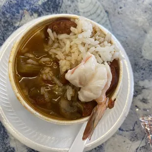 Gumbo (6oz) spicy and delicious!