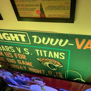 Jags V Titans promo poster