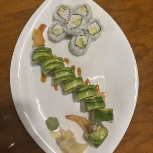 Dragon Roll &amp; California Roll