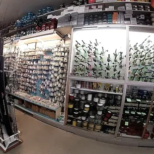 We try to accommodate every taste in rods, reels, and tackle.