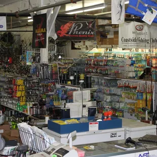 Just one corner of Bay Tackle. We most likely have what you're looking for!